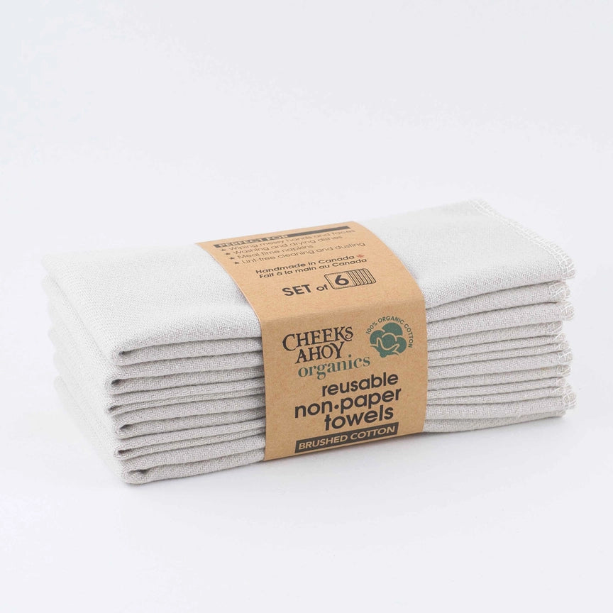 Brushed Cotton Unpaper Towels (6 pk)