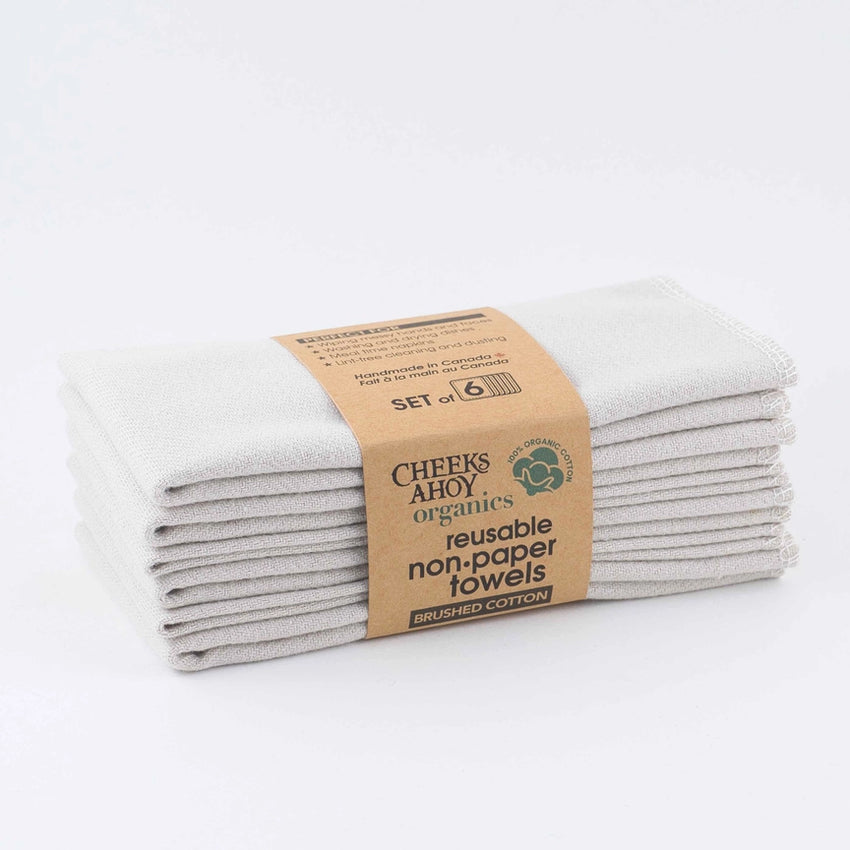 Cheeks Ahoy Brushed Cotton Unpaper Towels (6 pk)