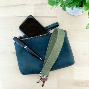 Linen Key Fob Wristlet