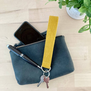 Linen Key Fob Wristlet