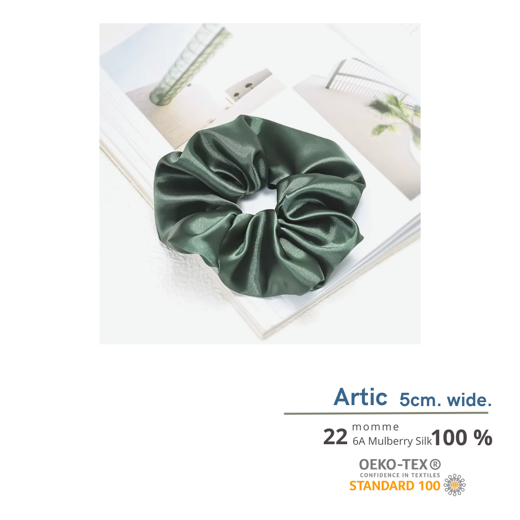 Artic Silk Scrunchie 