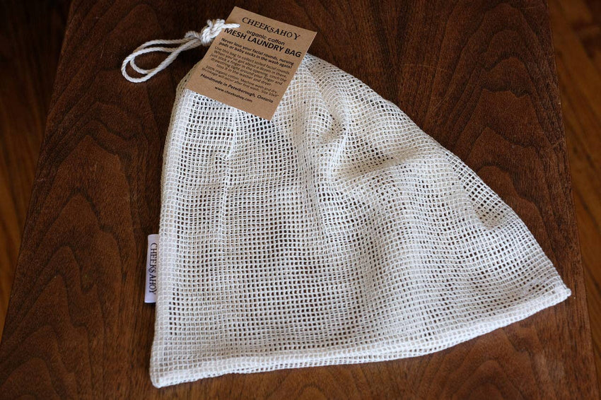 Cheeks Ahoy Organic Cotton Mesh Laundry Bag