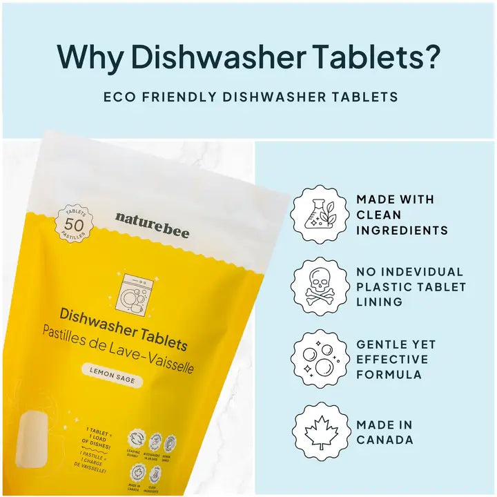 Nature Bee Dishwasher Tablets (bag of 50)