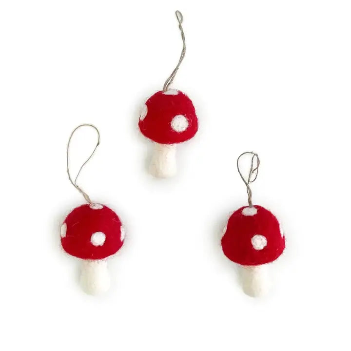 Holiday Organic Wool Ornaments