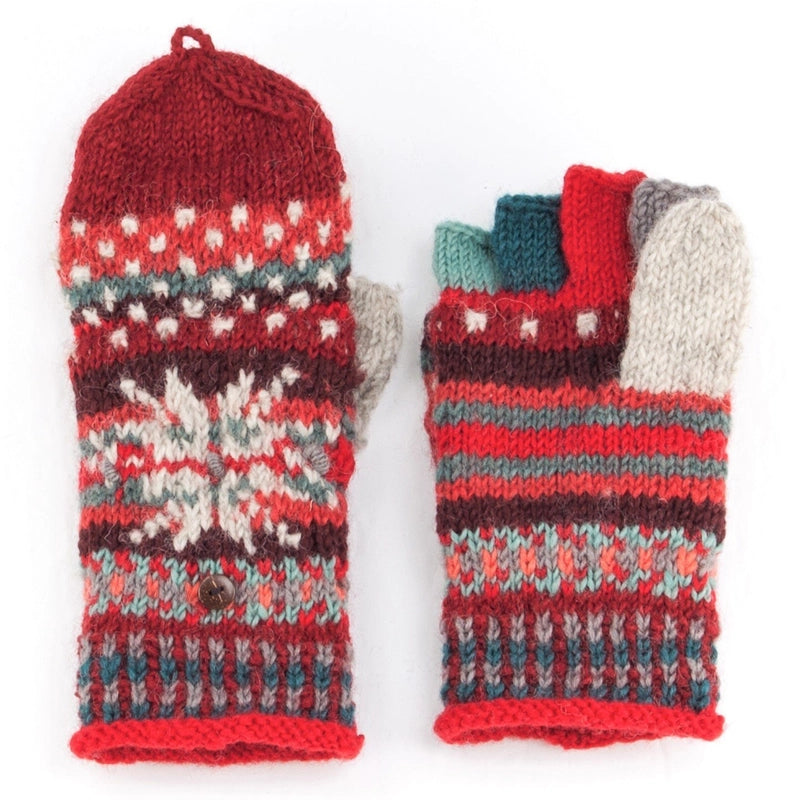 Women's Wool Knit Mittens