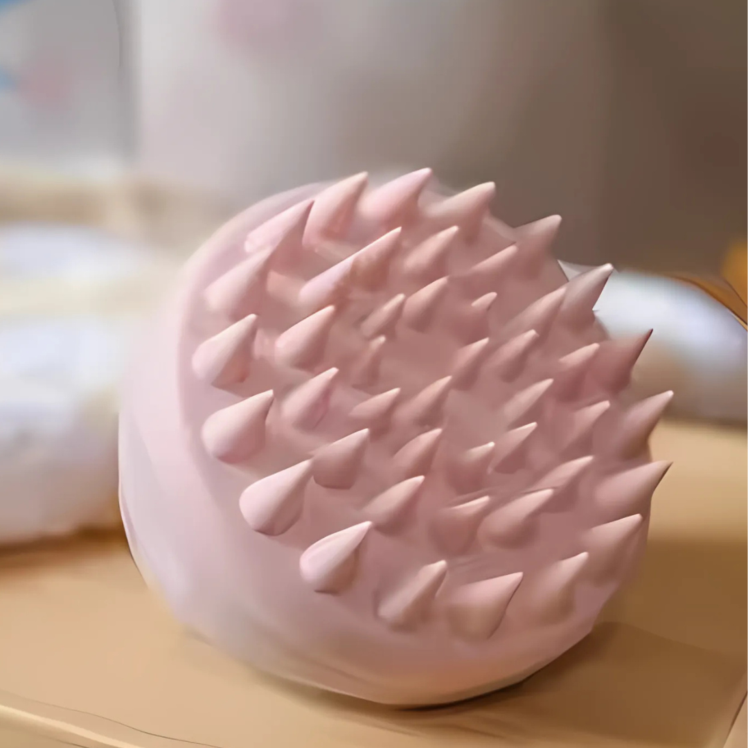 Scalp Scrubber with Soft Silicone Bristles