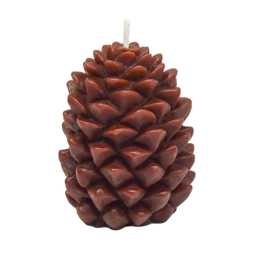 Ponderosa Pine Cone Beeswax Candle