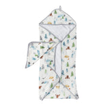 Deluxe Bamboo Muslin Hooded Towel Set