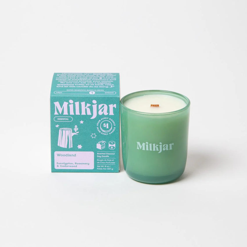 Milk Jar Elevated 8oz Candle