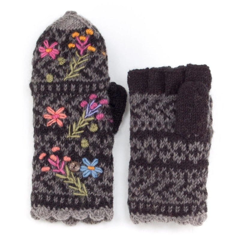 Women's Wool Knit Mittens