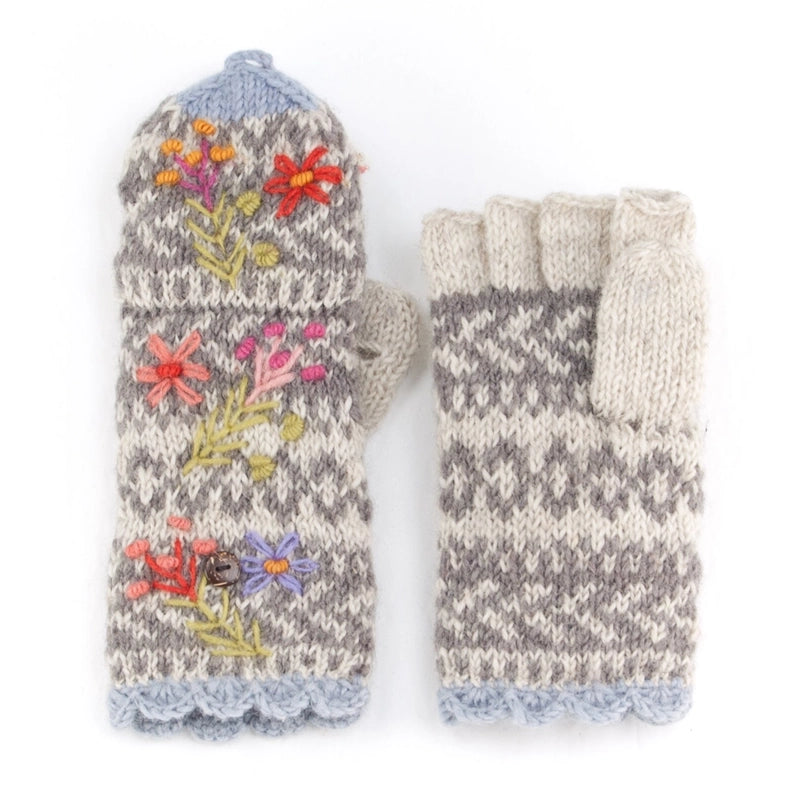 Women's Wool Knit Mittens