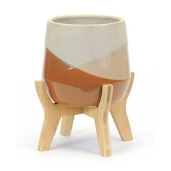 Sandstone Plant Pot with Stand