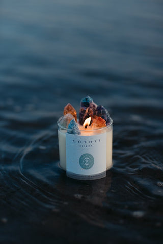 Crowfoot Collective Ritual Candles (with Crystals)